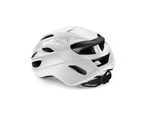 MET Rivale Road Hjelm White/Glossy Aerodynamisk hjelm med god lufting