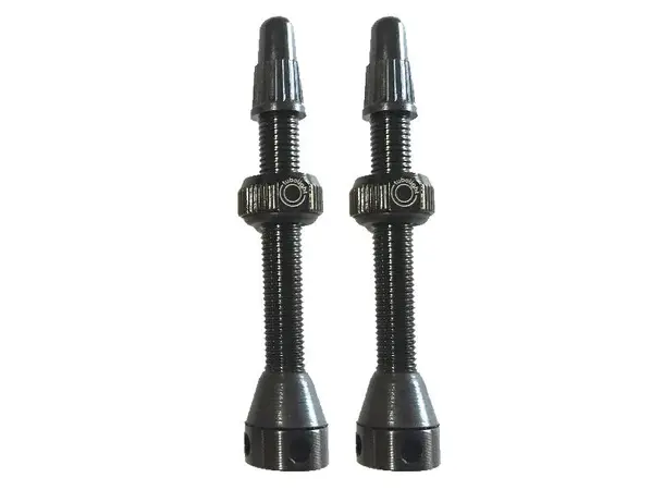 Tubolight Tubeless Ventil 50mm PAR Sort Presta, alu, 12gr (par) 