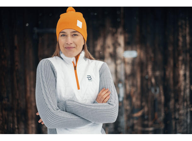 Dæhlie Half Zip Comfy Wmn Hvit Stilig, varm ullgenser. Snow White 