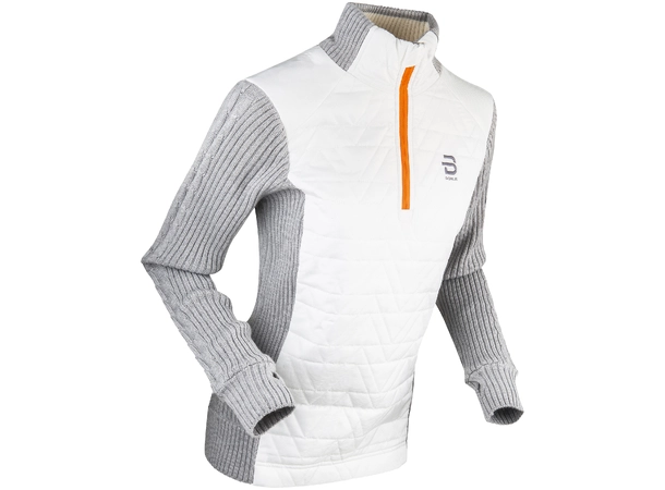 Dæhlie Half Zip Comfy Wmn Hvit Stilig, varm ullgenser. Snow White 