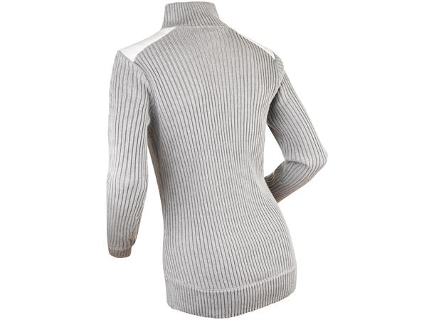 Dæhlie Half Zip Comfy Wmn Hvit Stilig, varm ullgenser. Snow White