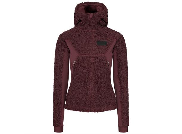 Johaug Sway Pile Jacket Brownish Red, Varm og sporty fleecejakke