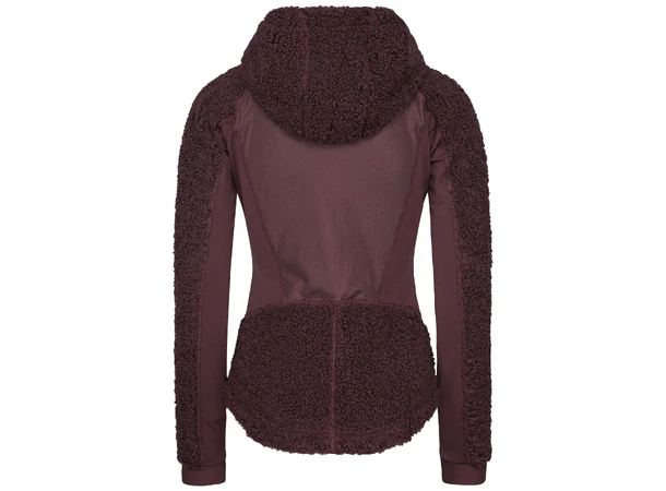 Johaug Sway Pile Jacket Brownish Red, Varm og sporty fleecejakke 