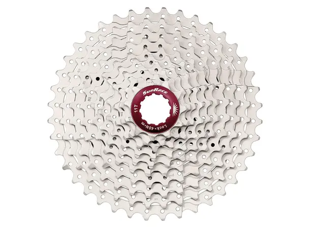 SunRace MS3 10-Delt Kassett 11-40T, 448gr, Sølv, Shimano kompatibel 