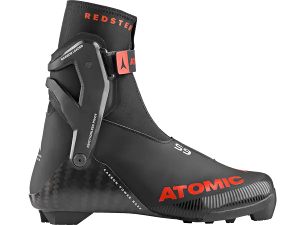 Atomic Redster S9 Black/Red Skisko 44 Topp skøyteskisko med karbonsåle 