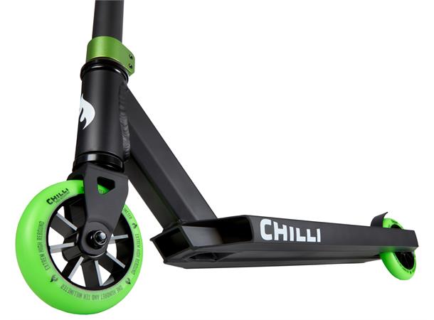 Chilli Pro Base Svart/Grønn Knalltøff trikse-sparkesykkel