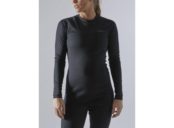 Craft Core Warm Baselayer Set Sort W Varmt superundertøysett til dame