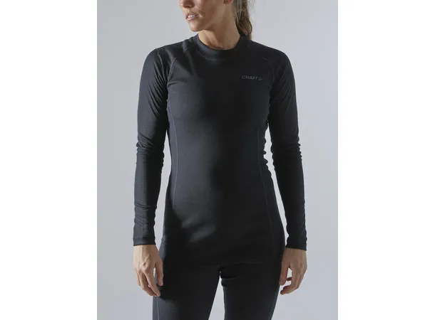 Craft Core Warm Baselayer Set Sort W Varmt superundertøysett til dame 