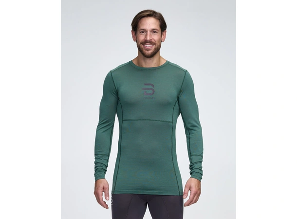 Dæhlie Active Wool LS Dark Forest Superundertøy i 50% ull 