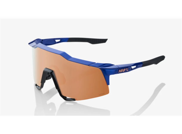 100% Speedcraft Brille Gloss Cobolt Blue HiPER Copper Mirror lens sportsbrille