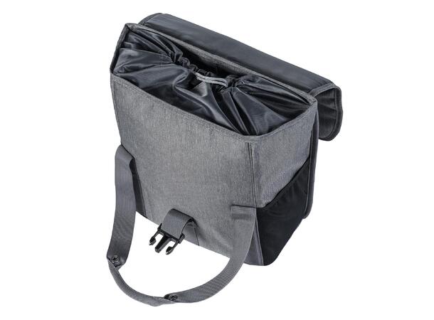 Basil Go-Single Sideveske Grå, 16 ltr, Hook On System 