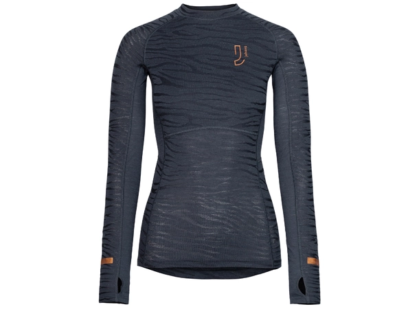 Johaug Advance Tech-Wool LS Dark blue, teknisk ulltrøye 