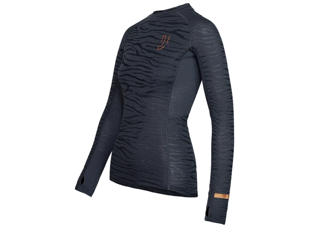 Johaug Advance Tech-Wool LS Dark blue, teknisk ulltrøye 