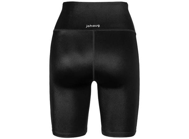 Johaug Shimmer Tights Bikelength Sort True black, treningstights 