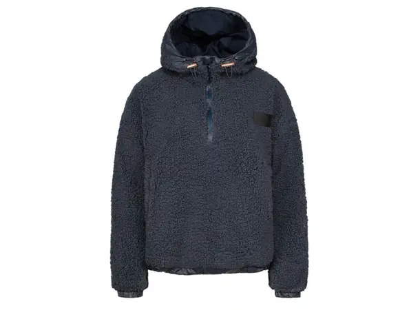 Johaug Sway Pile Hettegenser Dark blue, supermyk hettegenser med zip 