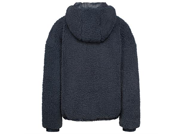 Johaug Sway Pile Hettegenser Dark blue, supermyk hettegenser med zip