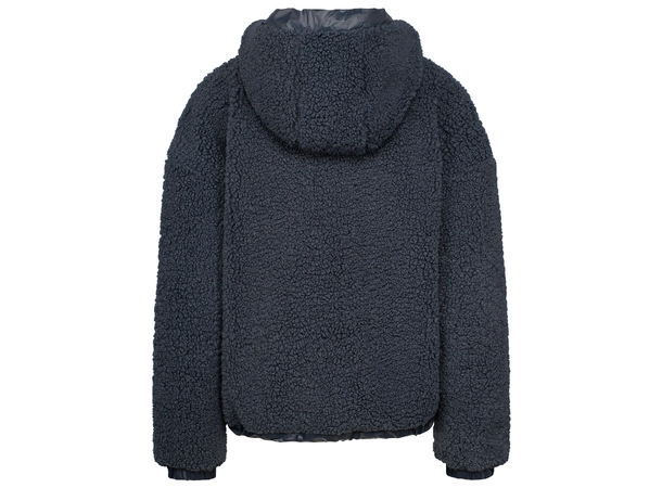 Johaug Sway Pile Hettegenser Dark blue, supermyk hettegenser med zip 