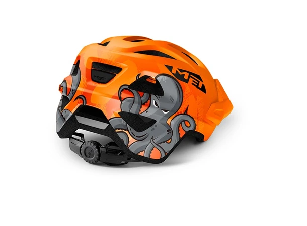 Met Barnehjelm Eldar Unisize Orange Octopus/Matt (52-57 cm) 