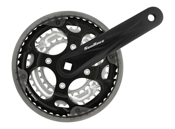 SunRace M300 7/8-Delt Krankarmsett 28-38-48, 175mm ,firkant, 68/129 u/lager