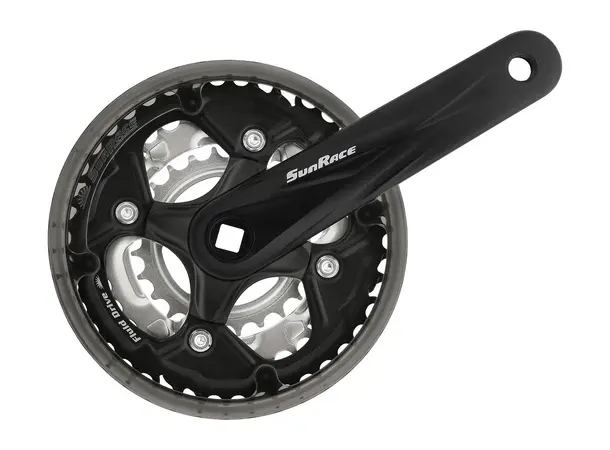 SunRace M500 7/8-Delt Krankarmsett 24-34-42, 175mm, firkant, 68/127 u/lager 