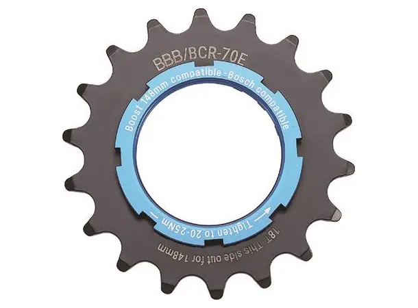 BBB Bosch BCR-70E Elsykkel Krankdrev 18T Sort, stål, 11/128", Boost kompatibel 