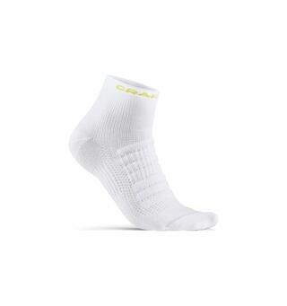 Craft Adv Dry Mid Sock Hvit H&#248;yfunksjonell treningssokk