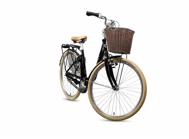 DBS Edda Bysykkel Dame 7gir 47cm Elegant bysykkel lavt innsteg og kurv