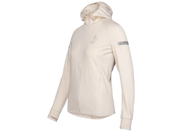 Johaug Gleam Full Zip Jakke Light beige, lett fleecejakke til trenin 