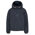 Johaug Sway Pile Hettegenser XS Dark blue, supermyk hettegenser med zip