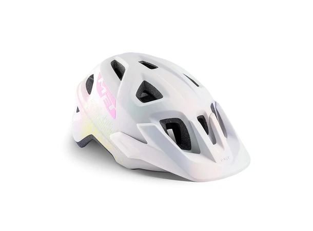 MET Barnehjelm Eldar Unisize Iridescent White Texture/Matt (52-57cm) 