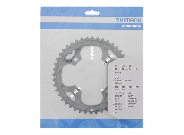 Shimano Krankdrev 44T FC-590 Sølv, 104mm 