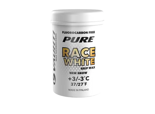 Vauhti Pure Race White | +3/-3 Festevoks for nysnø/nullføre 