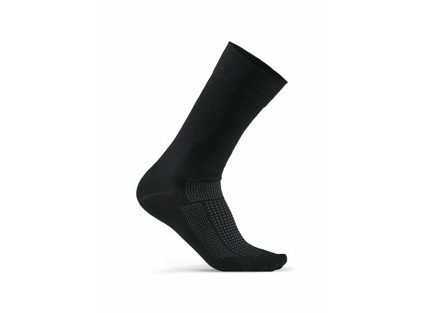 Craft Essence Sock Black Slitesterk sykkelsokk med rett lengde