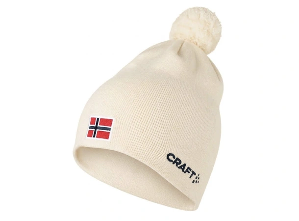 Craft NOR Parade Hat, White Klassisk, varm og dobbeltstrikket lue 