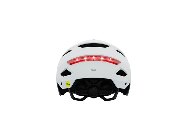 Giro Escape MIPS Hjelm Hvit Sykkelhjelm med urbant design og lys 