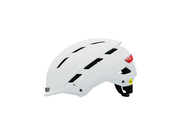 Giro Escape MIPS Hjelm Hvit Sykkelhjelm med urbant design og lys 