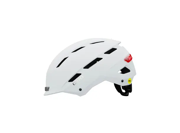 Giro Escape MIPS Hjelm Hvit Sykkelhjelm med urbant design og lys 