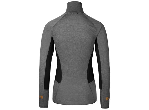 Johaug Aerial Woolmix Half Zip 2.0 Black, Lett og varmende genser