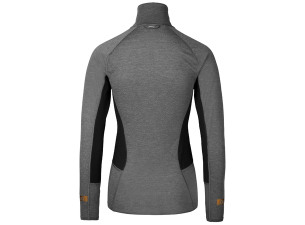 Johaug Aerial Woolmix Half Zip 2.0 Black, Lett og varmende genser 