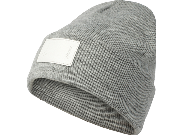 Johaug Fold Beanie Grey Lue Varm strikket lue