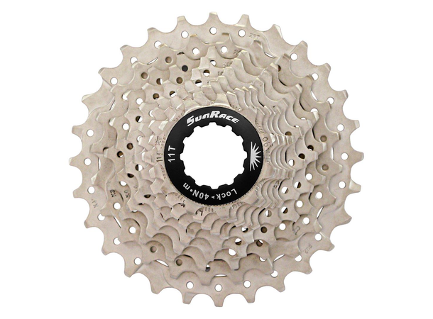 SunRace RX0 10-Delt Kassett 11-28T, 250gr, Champagne, Shimano kompat