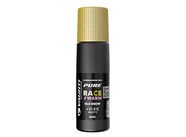 Vauhti Pure Race Warm Liquid Old snow +7/-3, 80ml. For gammel/omdannet snø.