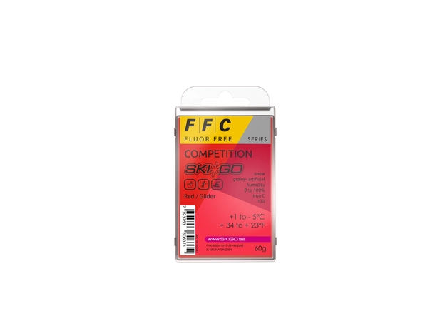 Skigo FFC Red Glider | +1 / -5 60g, racingglider for kornete snø/kunsts 