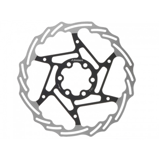 Ashima Bremseskive 140mm 6-bolt, rustfritt stål, 79g