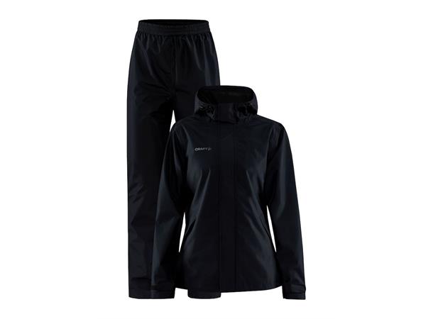 Craft Core Explore Rain Set W Black Regntøy med jakke og bukse til dame