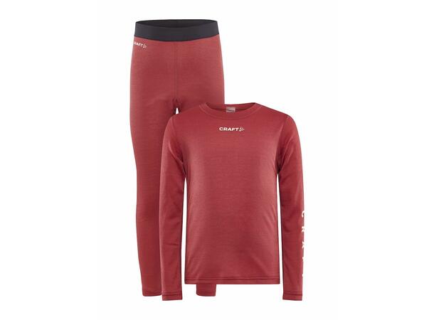 Craft Core Warm Baselayer Set JR 134/140 Varmt undertøysett til junior