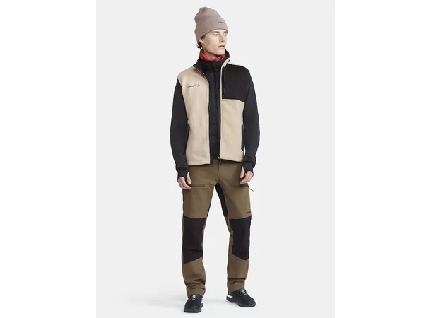 Craft Explore Fleecevest Herre Varm, stilig fleecevest, Ecru 