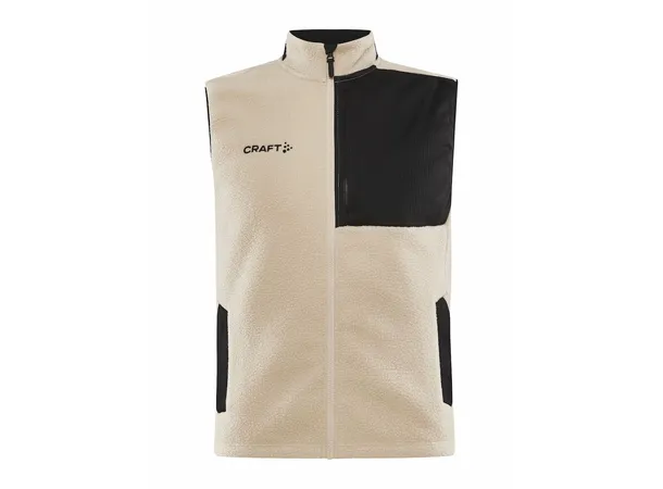 Craft Explore Fleecevest Herre Varm, stilig fleecevest, Ecru 