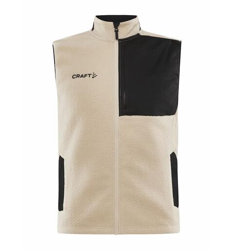 Craft Explore Fleecevest Herre Varm, stilig fleecevest, Ecru