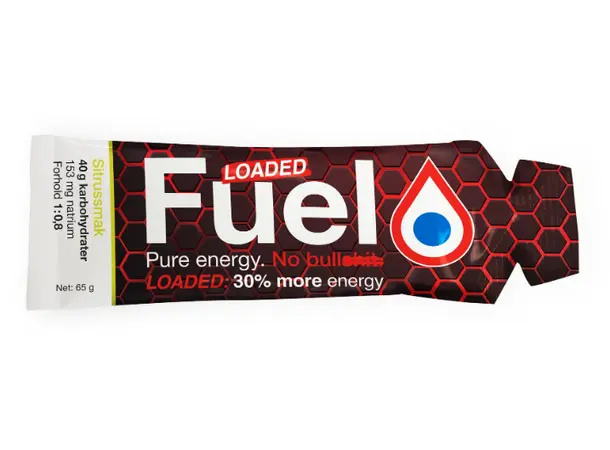 Fuel of Norway Loaded Gel Sitron 65g, 40g karbohydrater 